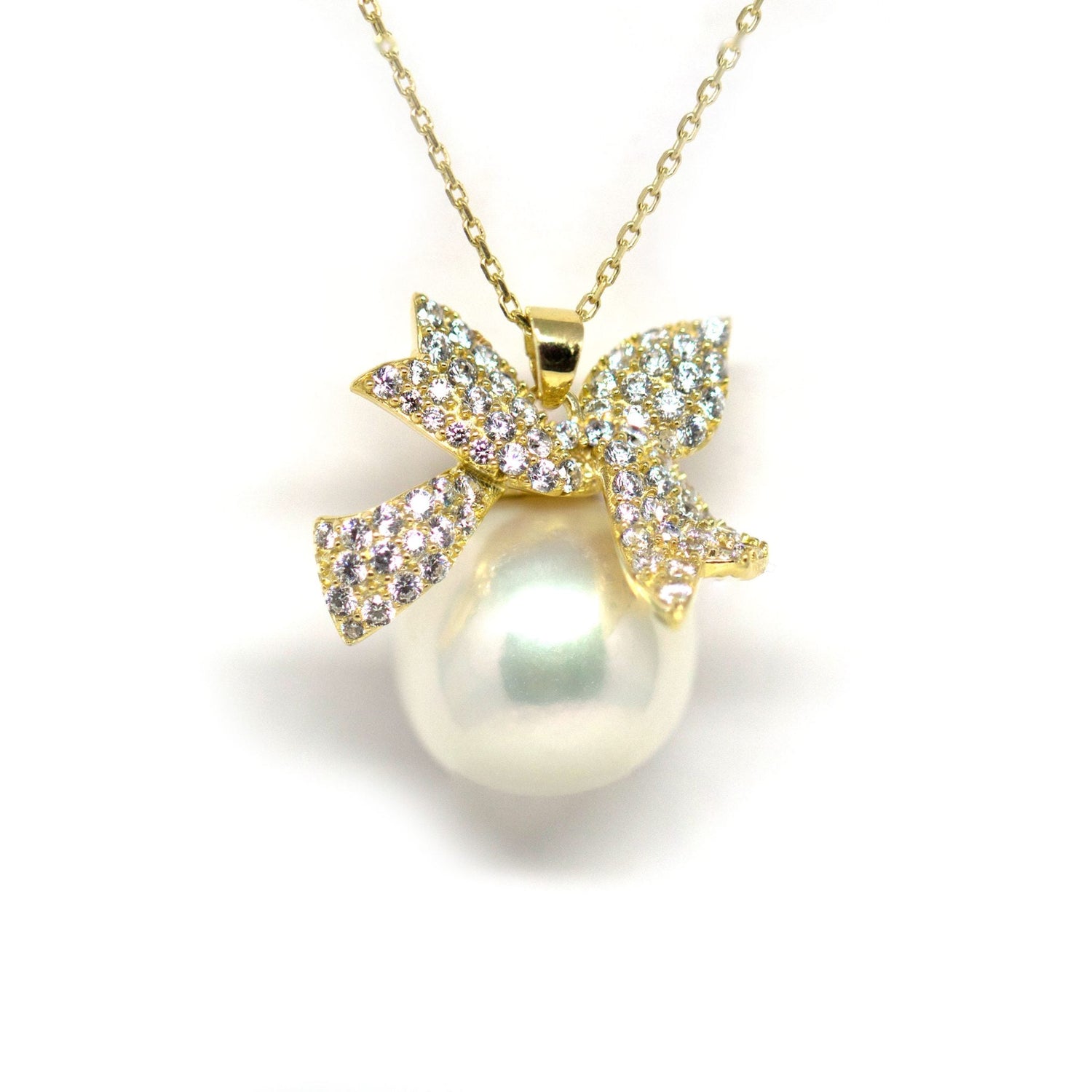 Golden Knot Edison Pearl Necklace - Timeless Pearl