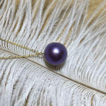 Golden Globe Purple Edison Pearl Necklace elegant purple pearl necklace with rich overtone and timeless shine