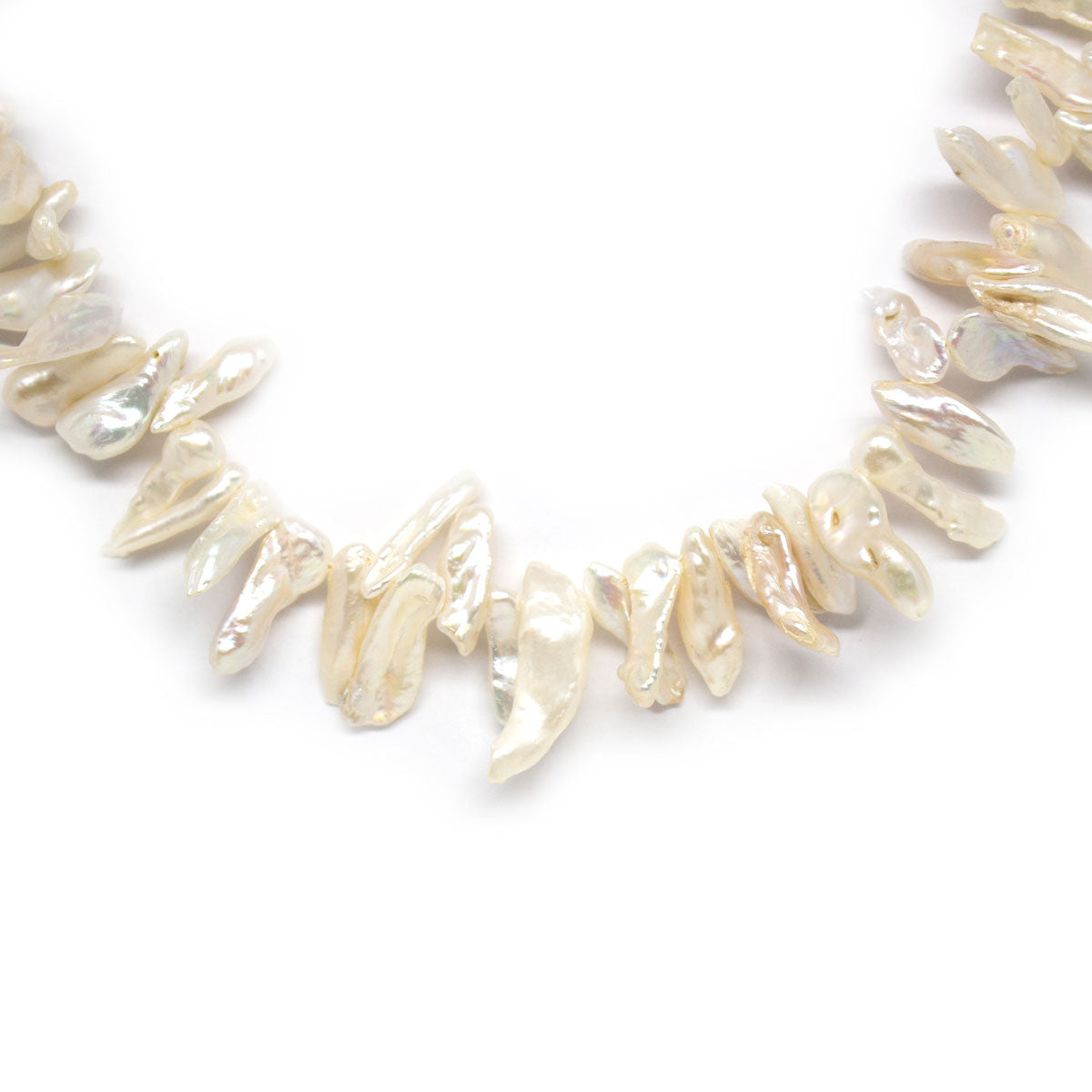 Elegant Biwa Pearl Necklace - Timeless Pearl