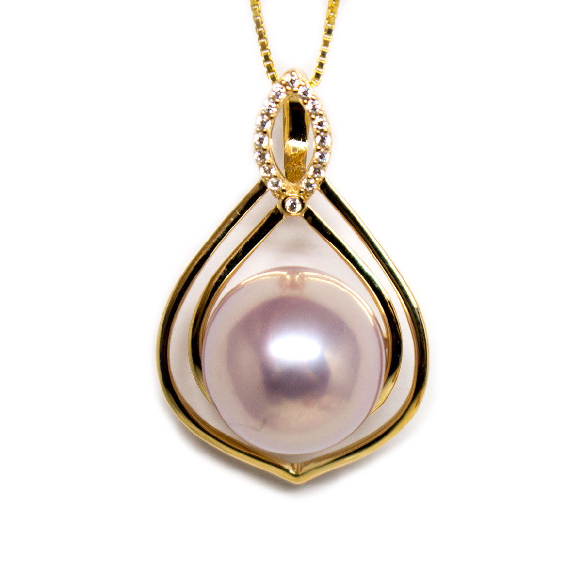 Golden Infinity Love Edison Pearl Necklace - Timeless Pearl