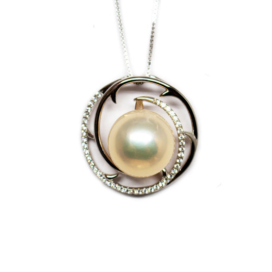 Spiral Vine Edison Pearl Necklace - Timeless Pearl