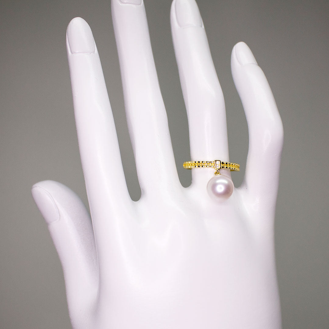 ANTIQUE GOLDEN PEARL RING - Timeless Pearl