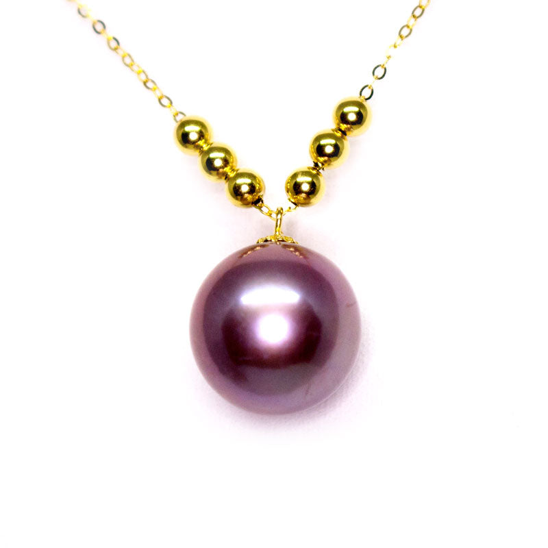 Mysterious Purple Edison Pearl Necklace - Timeless Pearl