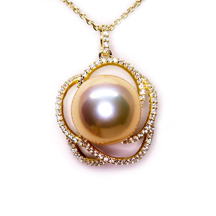 Mystery Flower Edison Pearl Necklace