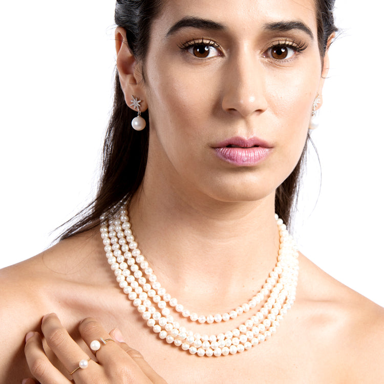 Flower Of Life Pearl Necklace - Timeless Pearl