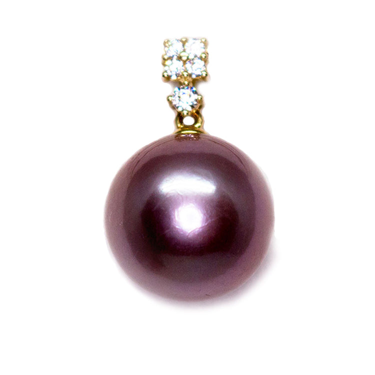 Shining Purple Edison Pearl Necklace - Timeless Pearl