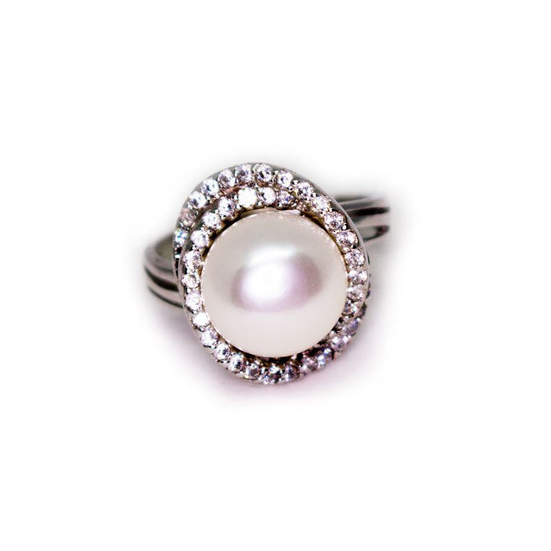 Encircled Pearl Ring - Timeless Pearl