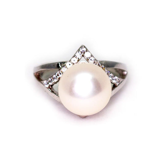 Rhombus Pearl Ring - Timeless Pearl