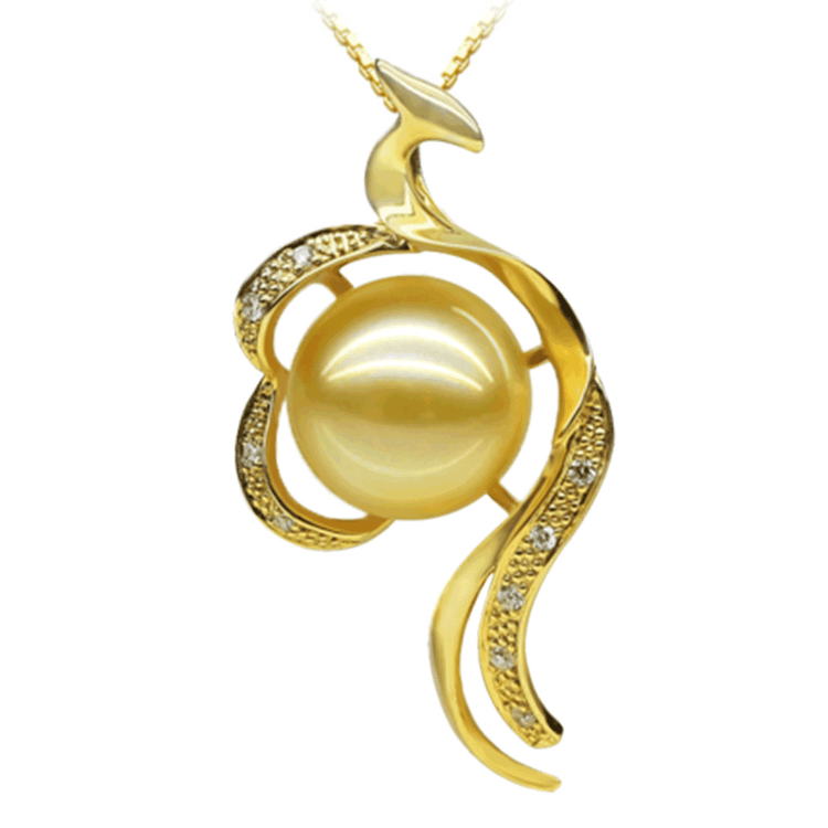 Golden Phoenix Pearl Necklace - Timeless Pearl