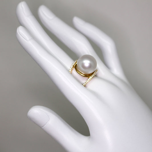 Golden King Edison Pearl Ring - Timeless Pearl