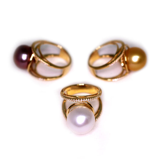 Golden King Edison Pearl Ring - Timeless Pearl