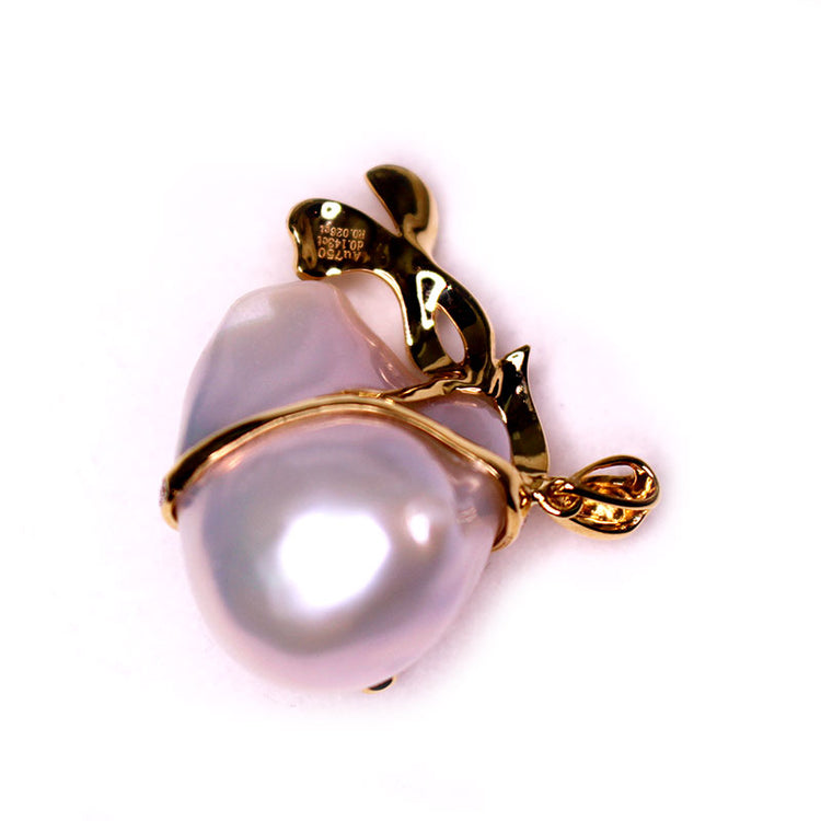 GOLDEN LUCKY FISH Edison PEARL Necklace - Timeless Pearl