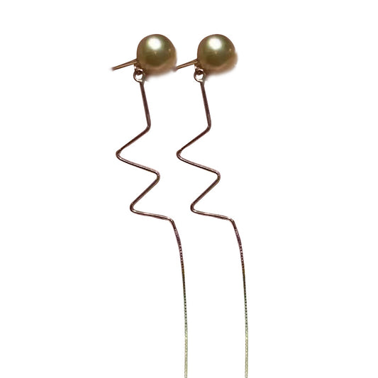 Golden Signature Southsea Pearl Earrings - Timeless Pearl