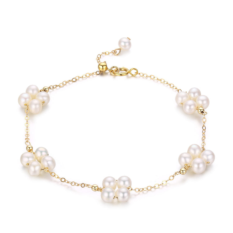 Lucky Clover Pearl Bracelet - Timeless Pearl