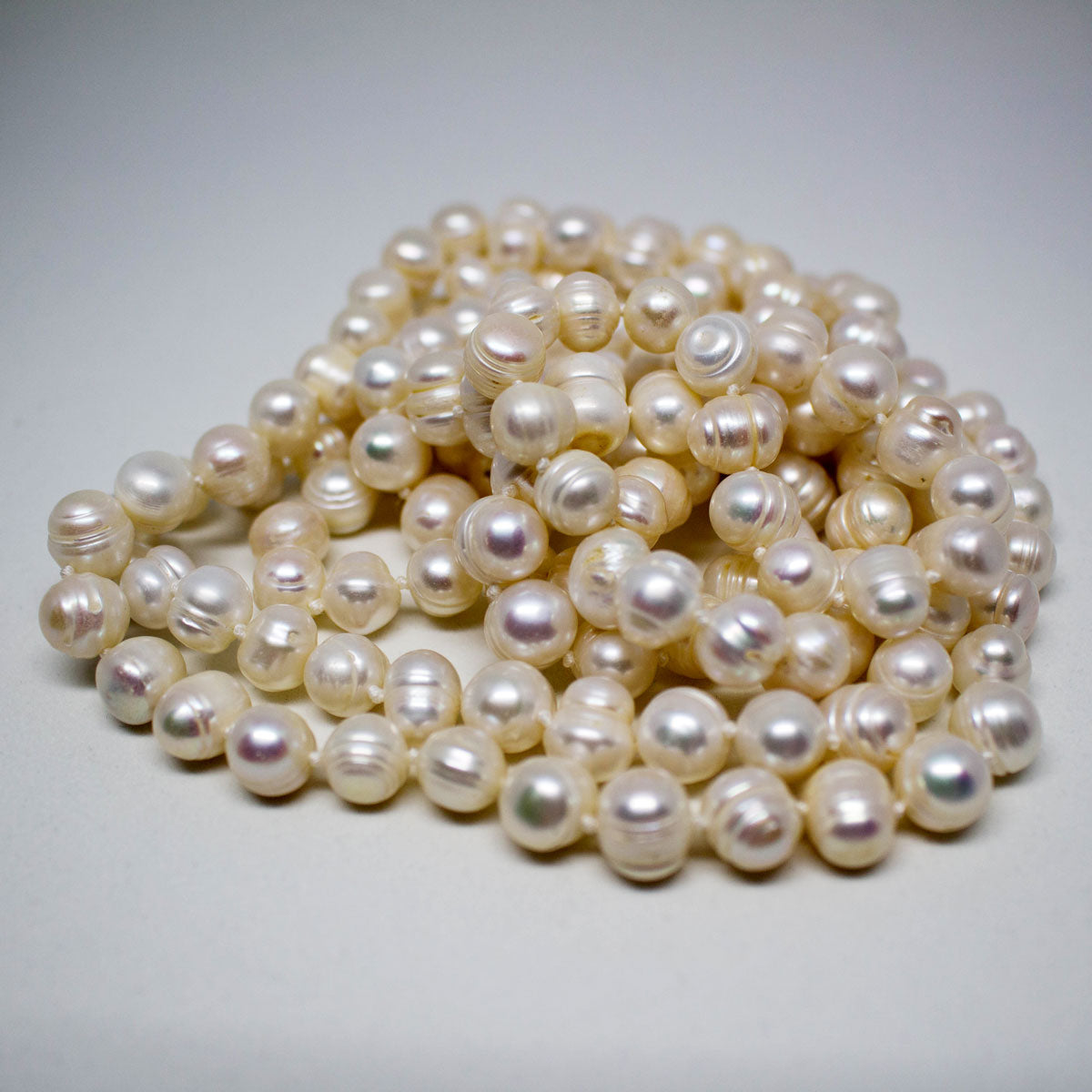 White Endless Fashion Pearl Necklace - Timeless Pearl
