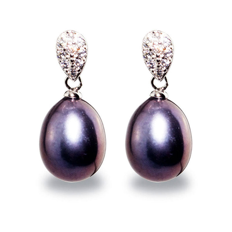 Black Pearl Earrings - Timeless Pearl