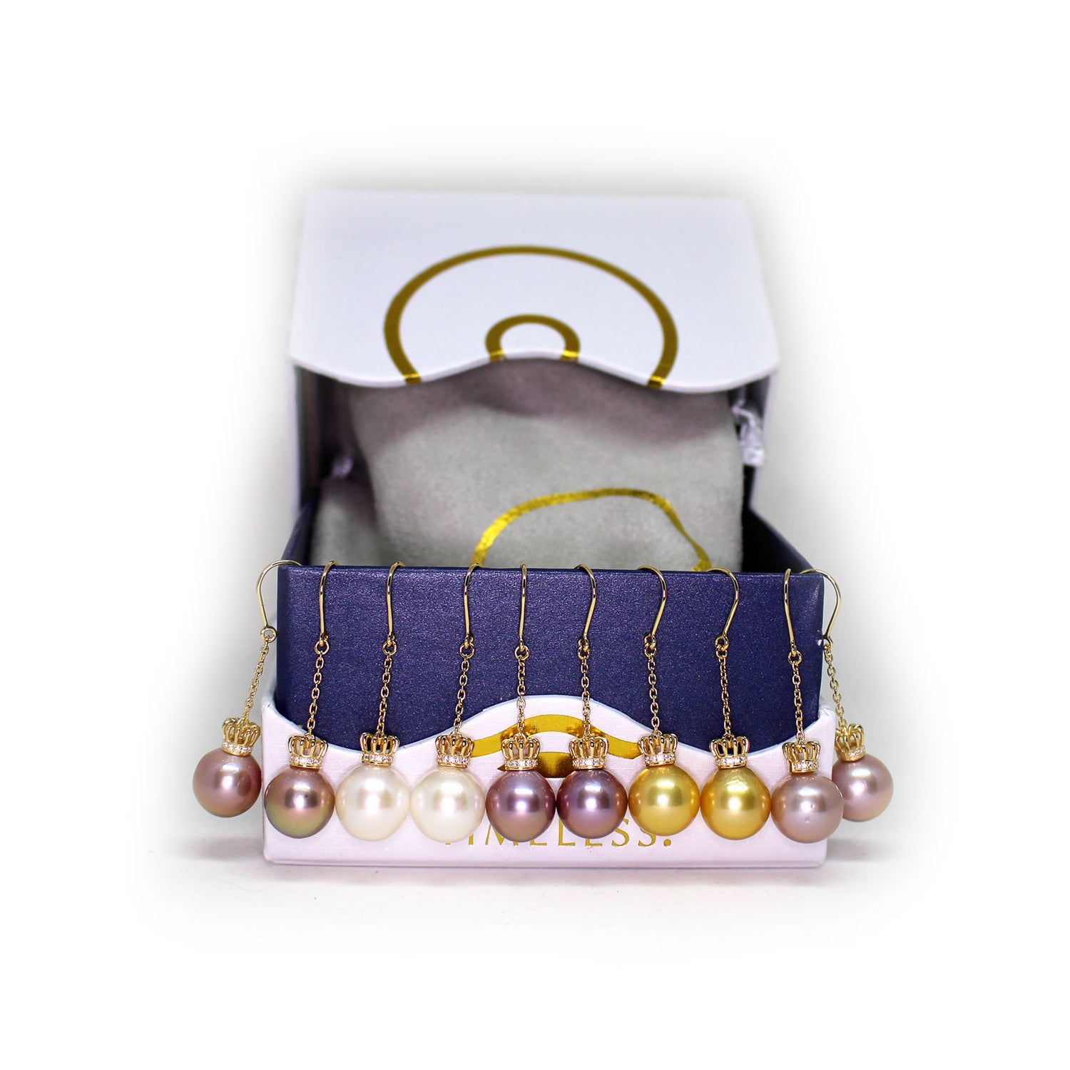 Golden Crown Edison Pearl Earrings - Timeless Pearl