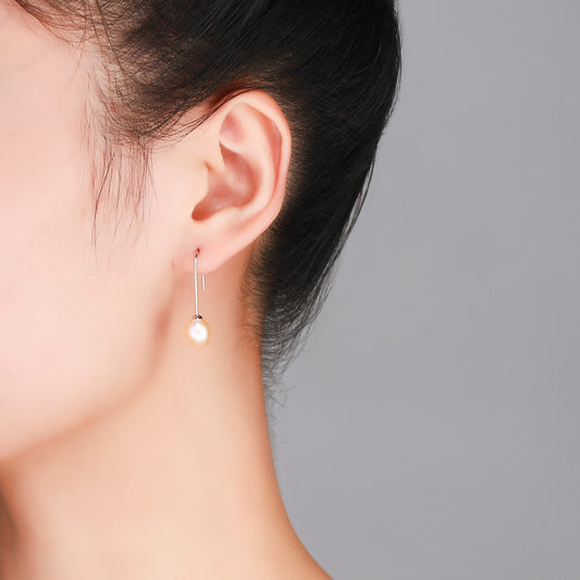 Simple Pearl Drop Earrings - Timeless Pearl