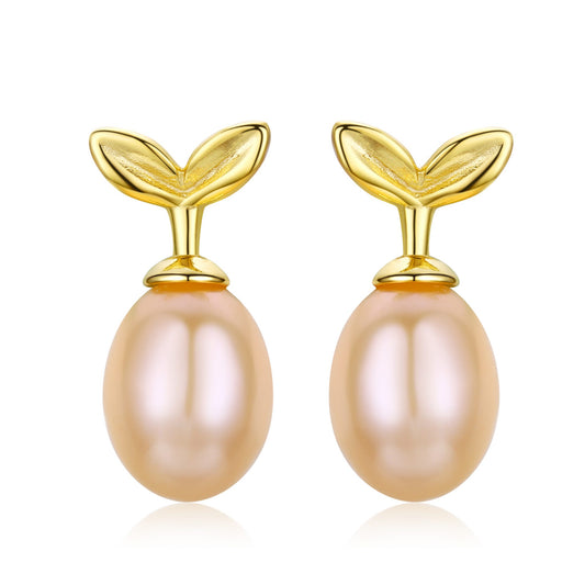 Sprout Pearl Earrings - Timeless Pearl