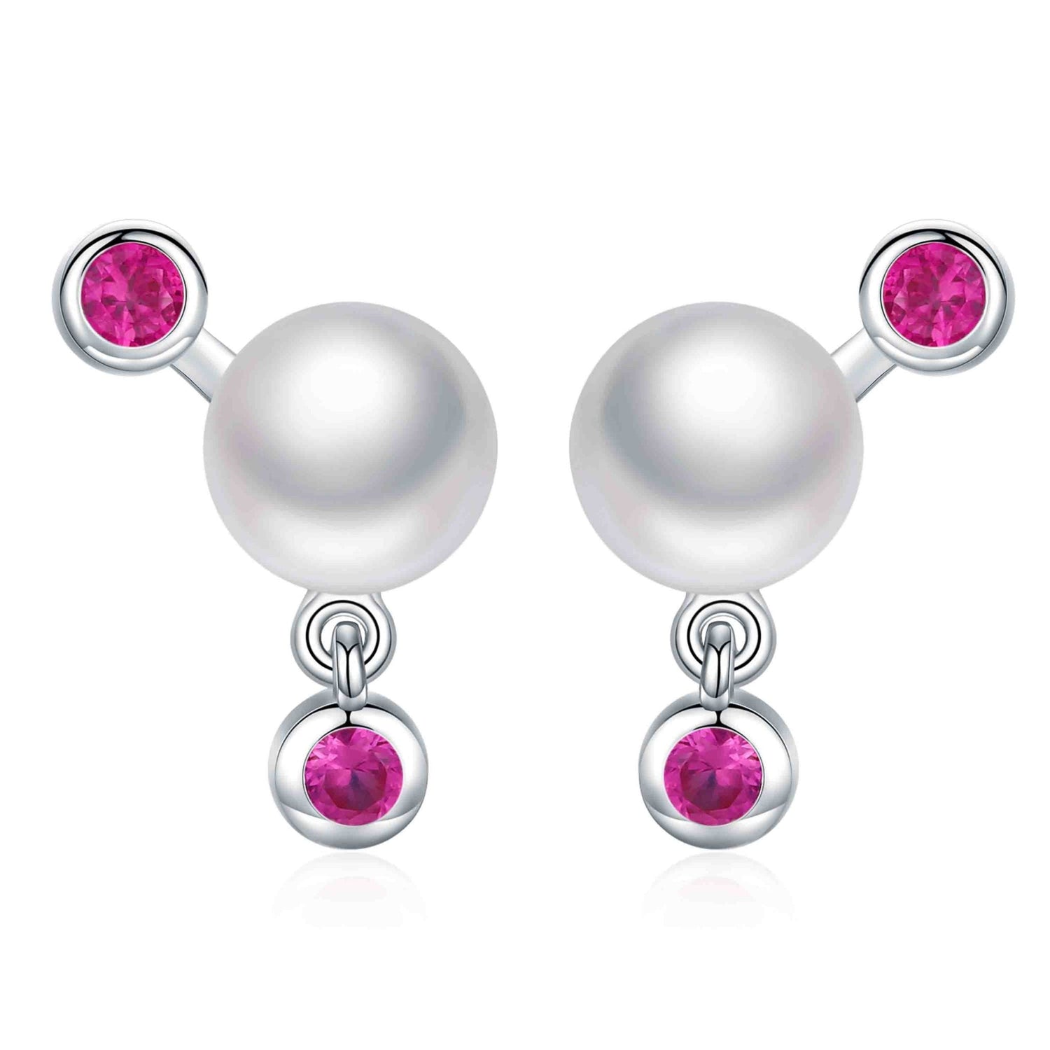 2 in 1 Pearl Earrings - Timeless Pearl