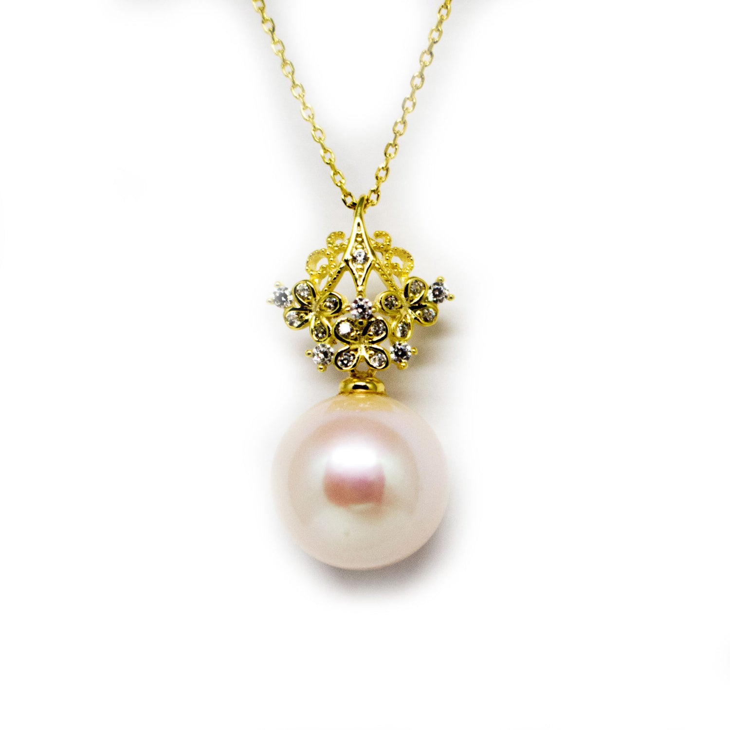 Spring Flowers Edison Pearl Necklace - Timeless Pearl
