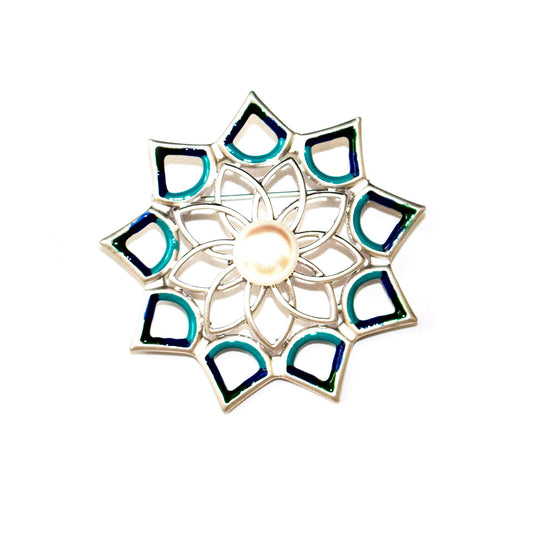 Water Lily Lotus Pearl Brooch - Timeless Pearl