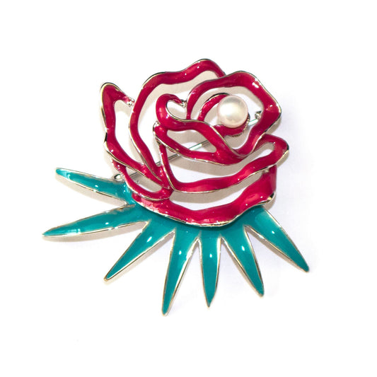 American Rose Pearl Brooch - Timeless Pearl