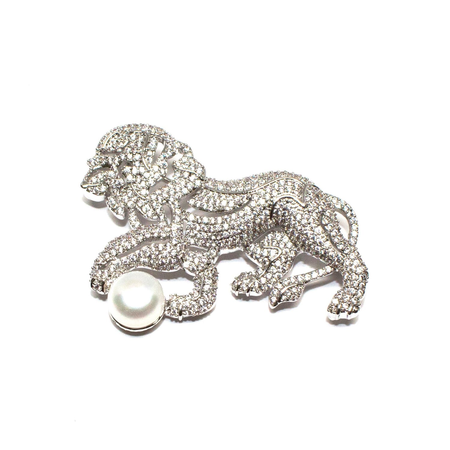 LION PEARL BROOCH - Timeless Pearl