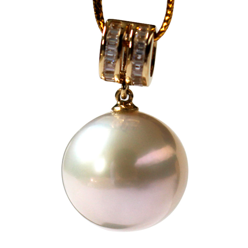 GOLDEN CIRCLE EDISON PEARL NECKLACE - Timeless Pearl