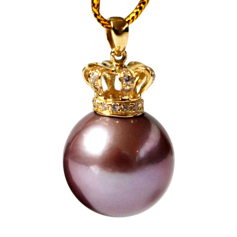 QUEEN DARK PURPLE EDISON PEARL NECKLACE - Timeless Pearl